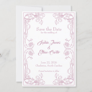 Carte Élégante de Mise à Jour de Date – Filigrane 