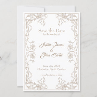 Carte Élégante de Mise à Jour de Date – Filigrane 