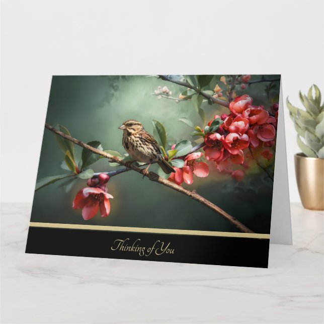 Carte Élégante de Pensées pour Vous (Petite plante)