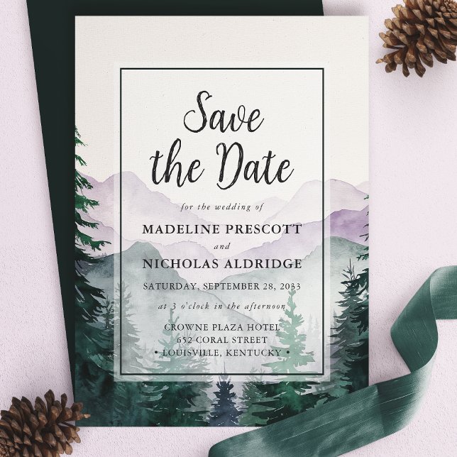 Carte Élégante de Rappel de Date de Mariage en For (Créateur téléchargé)