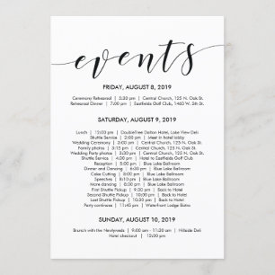 Carte élégante et belle de chronologie/itinéraire 