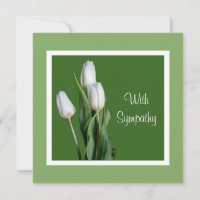Élégante fleurs de tulipe blanche beaux art sympat