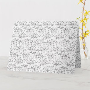 Carte Élégante illustration botanique dessinée à la main