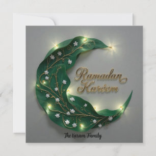 Carte élégante personnalisée Ramadan Kareem