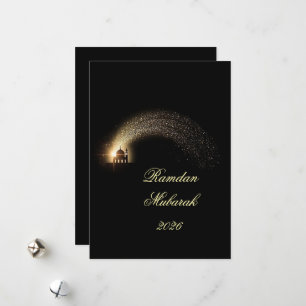 Carte élégante personnalisée Ramadan Moubarak 2026