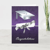 Élégante Pile pourpre comme Damask Graduation