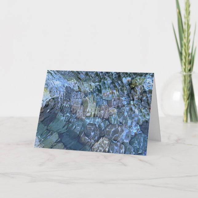 Carte Elégante plage d'eau sereine (Devant)