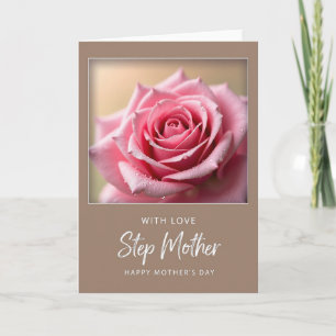 Carte Élégante Rose à Points