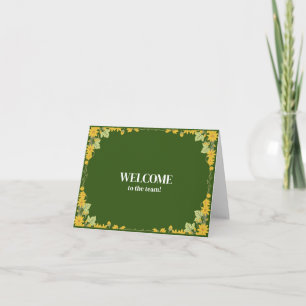 Carte Élégante simple personnalisée Bienvenue dans l'équ