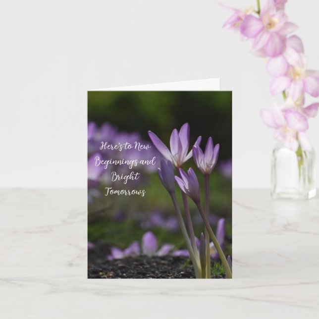 Carte Élégants débuts (Orchidée)