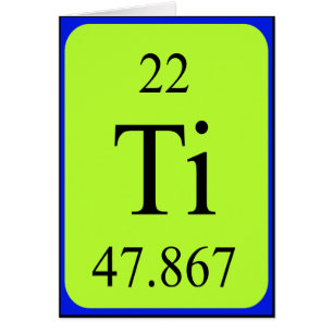 Carte Element 22 - Titane