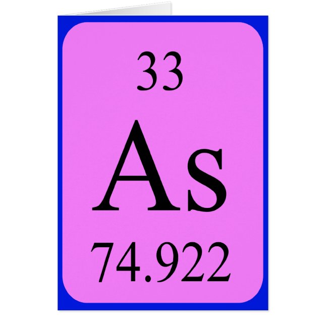 Carte Element 33 - Arsenic (Devant)