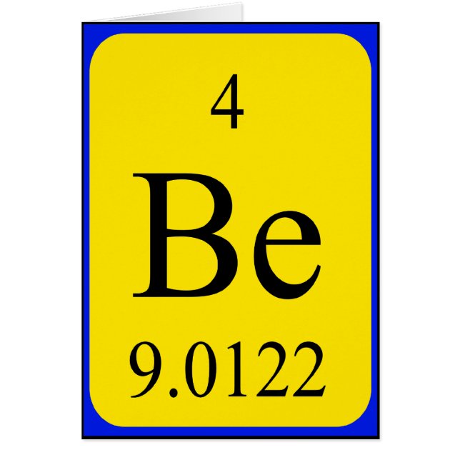 Carte Element 4 - Beryllium (Devant)