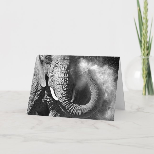 Carte Éléphant #1-Greeting card (Devant)