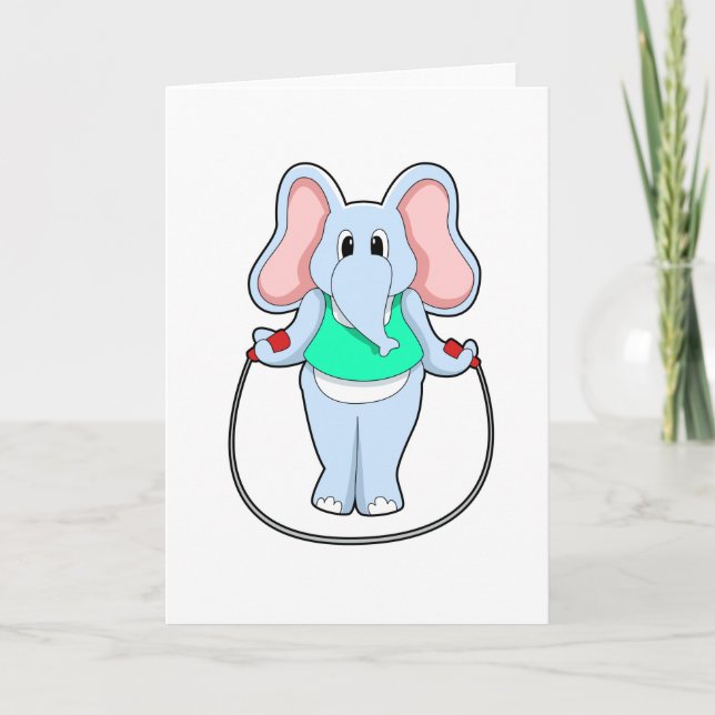 Carte Éléphant à Fitness avec corde à sauter.PNG (Devant)