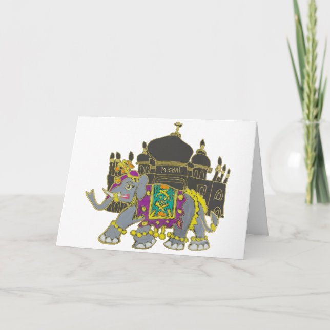 Carte Éléphant de Taj (Devant)
