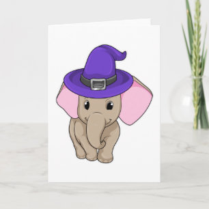 Carte Éléphant en sorcier