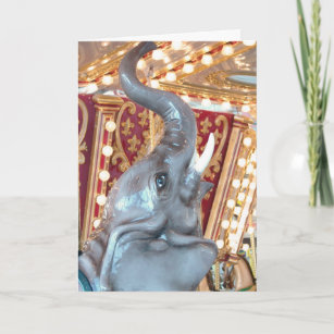 Carte Eléphant Joyeux-Go-Round, Anniversaire