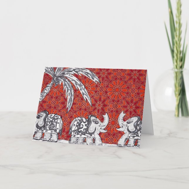 Carte Elephant Parade 3 (Devant)