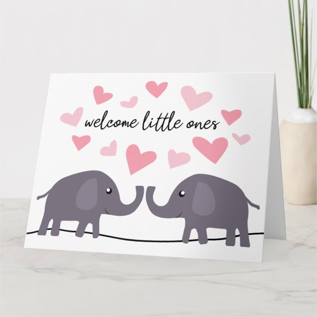 Carte Elephant Twins (Devant)