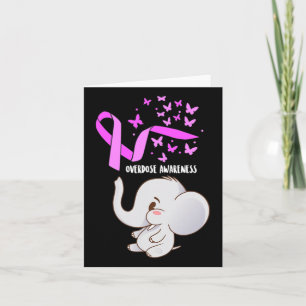 Carte Éléphant Violet Dans Lloons Sensibilisation au Sur