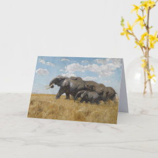 Carte Éléphants en migration (par Wilhelm Kuhnert)