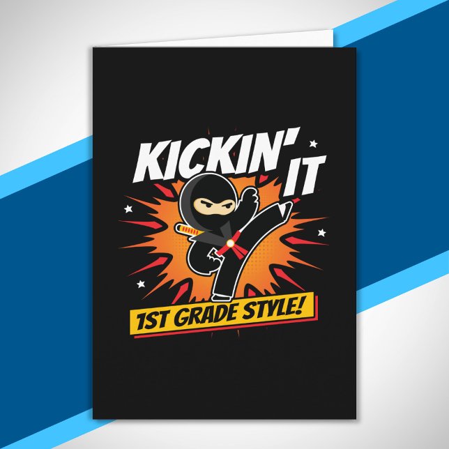 Carte Élève de première année - Rentrée scolaire - Cours (Créateur téléchargé)