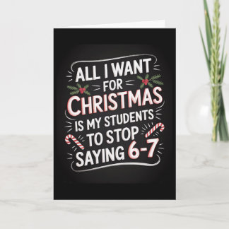 Carte Élèves disant 6-7 67 Six Sept Prof Drôle Chr