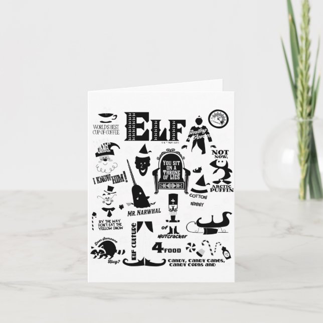 Carte Elf Icons And Movie Quotes  (Devant)