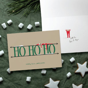 Carte Elf Shenanigans Enseigne en Fer Forgé Pliée Noël