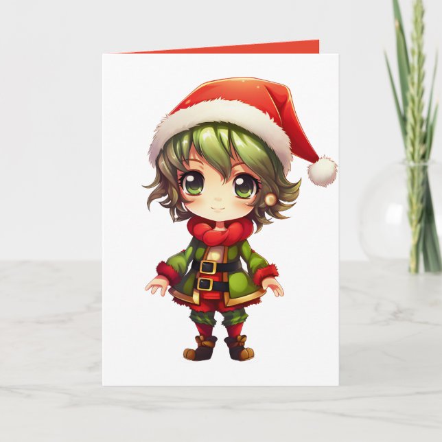 Carte Elfe d'anime mignon (Devant)
