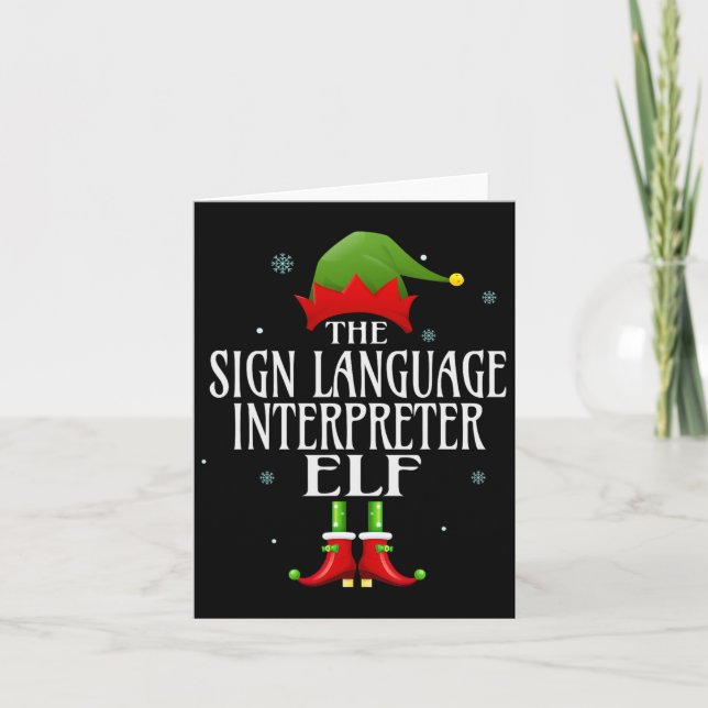 Carte Elfe interprète en langue des signes correspondant (Devant)