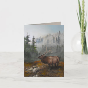 Carte "Elk Art" 4" x 5,6" par Jason Street