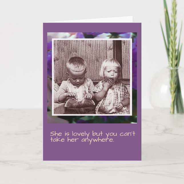 Carte Elle est adorable Brother and Sister Card (Devant)