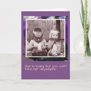Carte Elle est adorable Brother and Sister Card