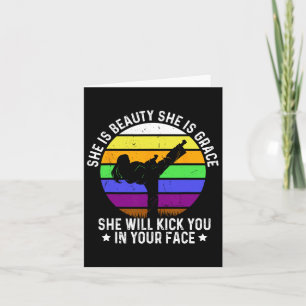 Carte Elle Est Beauté Elle Est Grace Elle Va Te Tuer Kar