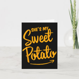 Carte Elle est ma patate douce, je suis Yam couple assor