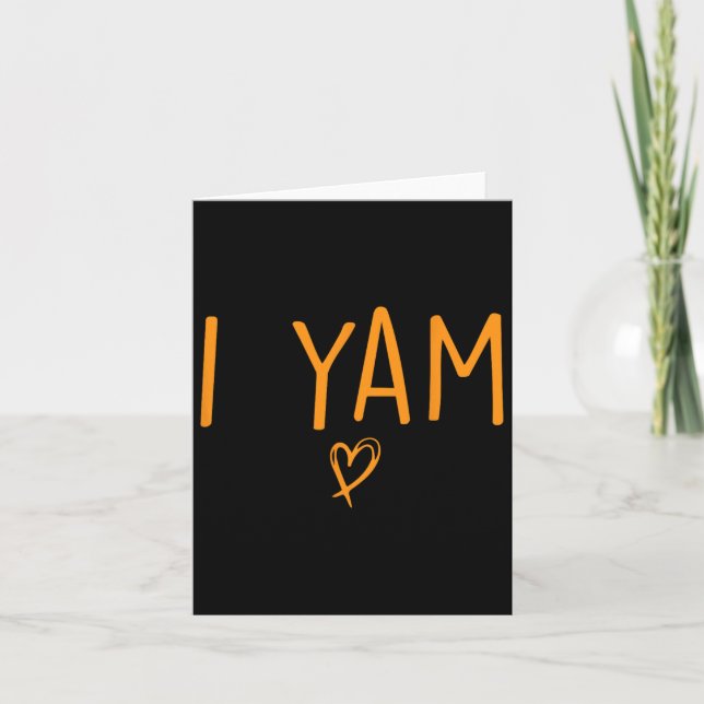 Carte Elle est ma patate douce Je Yam Set Couples Thanks (Devant)