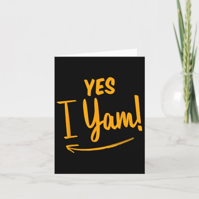 Carte Elle est ma pomme de terre douce Je suis en train  (Devant)