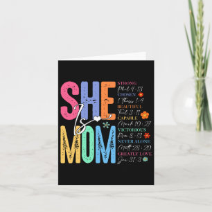Carte Elle est maman chrétienne Fête des mères Jésus mam