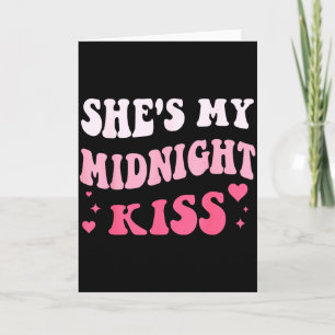 Carte Elle est mon baiser de minuit disant couple romant