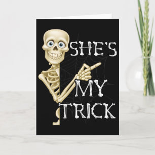 Carte Elle est mon squelette astucieux Costume pour coup