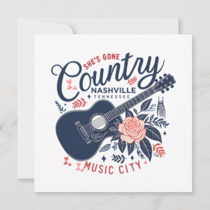 Carte Elle est partie Pays Nashville Tennessee