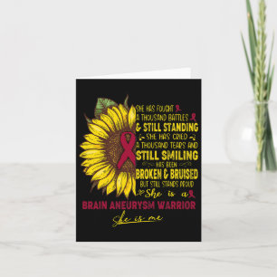Carte Elle Est Un Guerrier De L'Aneurysme Du Cerveau Ell