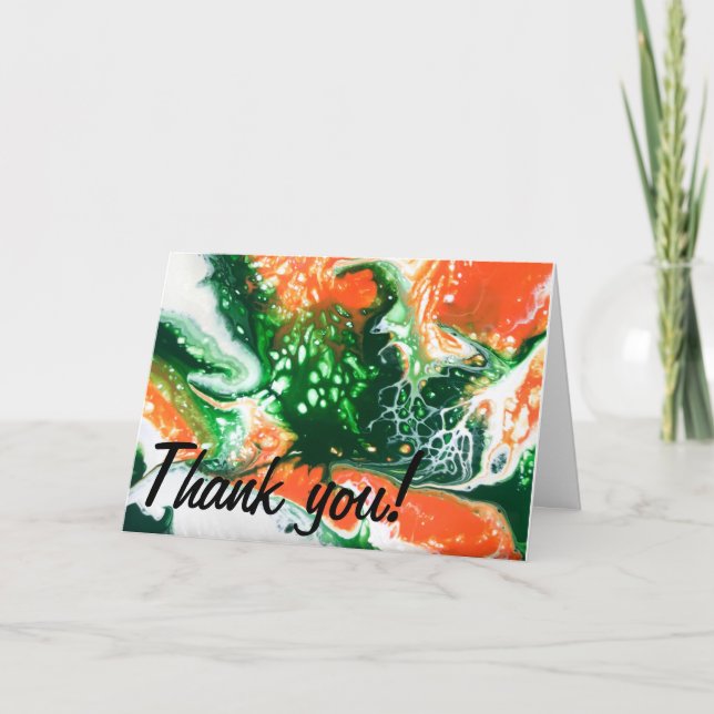 Carte "Elle fleurit comme l'Amazonie" Merci (Devant)