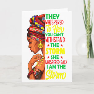 Carte Elle murmura en retour Je suis la tempête Mois de 