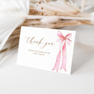 Carte Elle noue le Merci de Fête des mariées de noeud