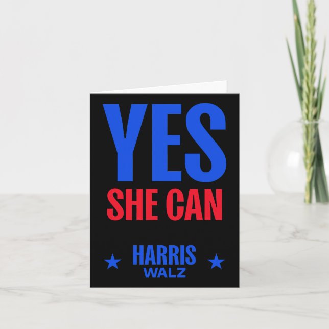 Carte Elle peut 2024 Président d'élection Kamala Harris  (Devant)