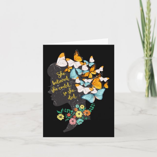 Carte Elle Pouvait Le Faire Pour Qu'Elle Fasse Une Chemi (Devant)