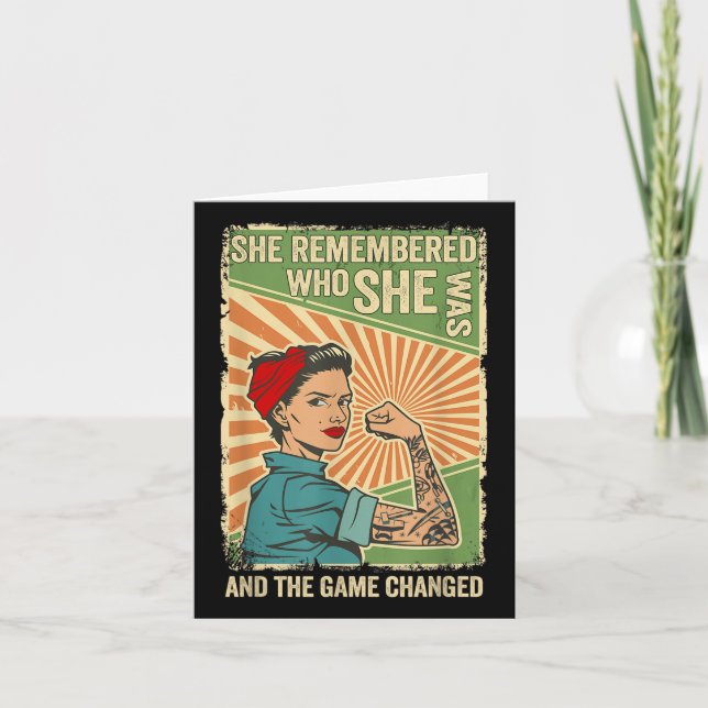 Carte Elle Se Souvient De Qui Elle Était Et Du Jeu Chang (Devant)